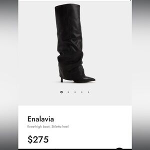 Women's Black Leather Boots Enalavia ALDO boots